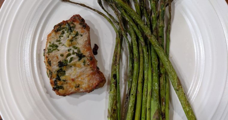 Garlic Parsley Pork and Asparagus