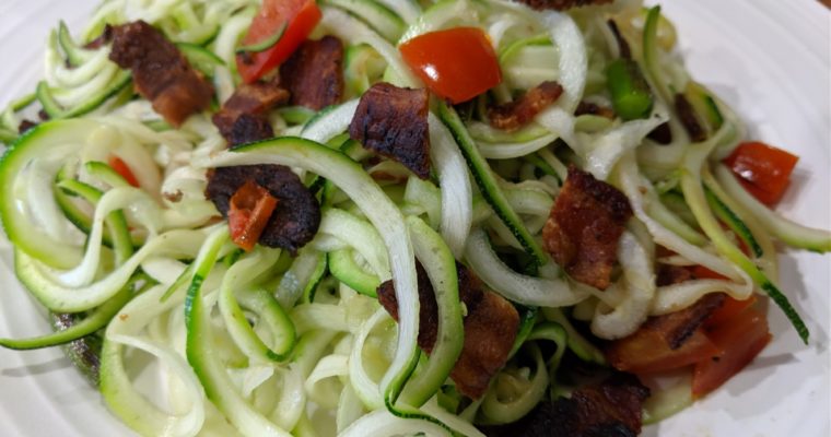 Bacon Zoodle Pasta