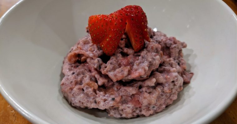 Strawberry Rhubarb Chia Pudding